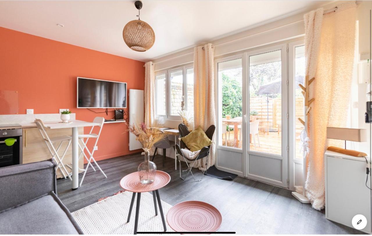 Le 102, Maison Avec Terrasse Et Parking Gare De Rouen Zewnętrze zdjęcie